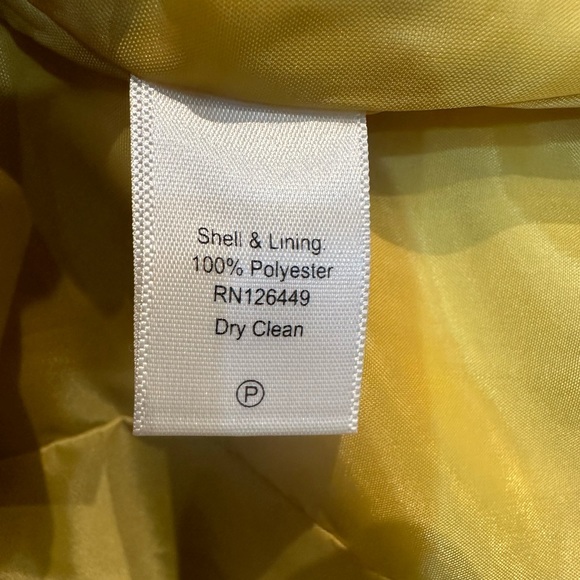 NWOT - Marc Bouwer Unlimited Fancy Yellow Cape Blazer - Size Medium - Picture 5 of 8
